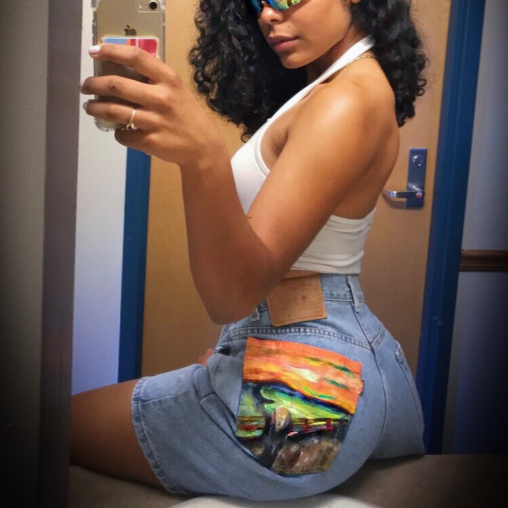 Oversized Customized “Dad” Levi’s Shorts